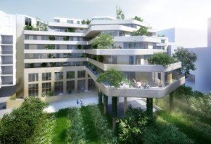Des gradins côté jardin... Image: AZC Source: www.lemoniteur.fr