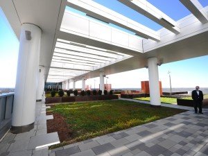 Sky Farm on the roof of the new Eskenazi Health Hospital.  Photo: Matt Kryger / The Star Source: www.indystar.com