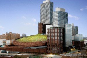 The dome of Barclays Center is going green. Here a rendering of the project, which is still being designed. Image: Shop Architects PC Source: http://online.wsj.com